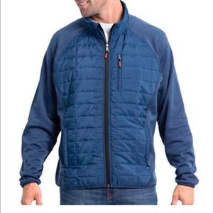 Orvis blue quilted performance jacket size large